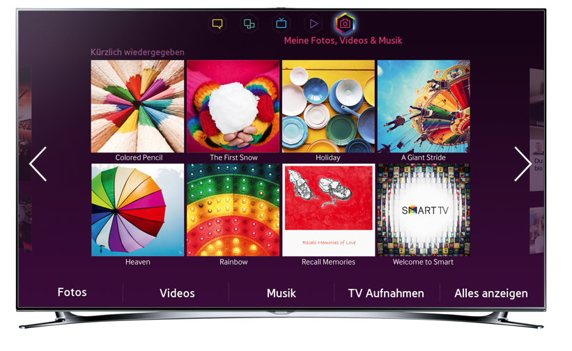 TV-Genuß auf Kinoniveau, mit Samsungs Smart-TVs