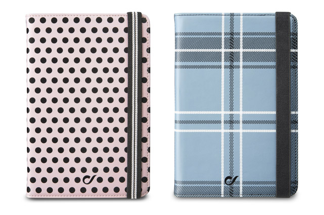 Das "Stand Case" ist in den Designs "Polka Dot" und "Plaid" erhältlich.