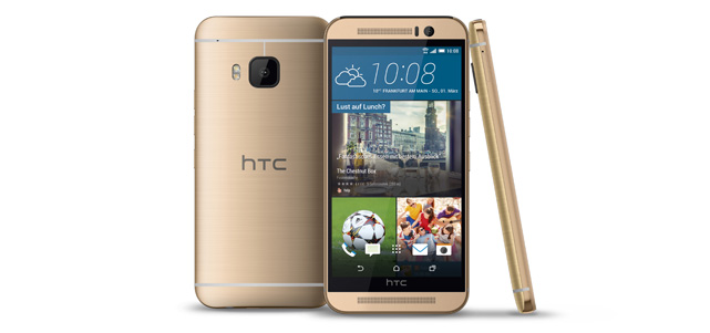 Das HTC One M9 ist ab jetzt in der Farbvariante Gold on Gold erhältlich.