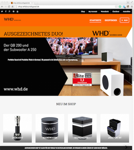 Mit dem Onlineshop setzt WHD nun auf ein drittes Vertriebsstandbein