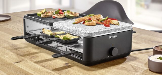 Die neuen SEVERIN Black Line Lite Raclette-Grills