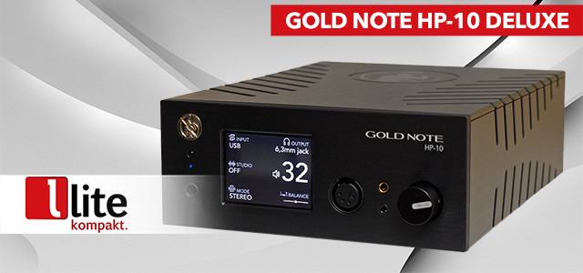 Gold Note HP-10 Deluxe – Kopfhörer-Verstärker mit Bluetooth-Streaming und DAC