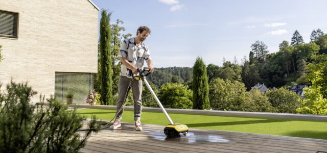 Neuer Terrassenreiniger PCL 6 von Kärcher: Komfortable Bodenreinigung von Terrasse und Balkon